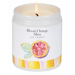 Scented Soy Candle (Color: Mint, Country of Manufacture: United States, Material: Cotton)
