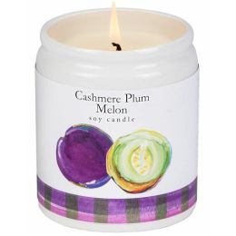 Scented Soy Candle (Color: Melon, Country of Manufacture: United States, Material: Cotton)