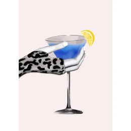 Art Prints -Drink This (Color: Pink, Country of Manufacture: United States, Material: Paper)