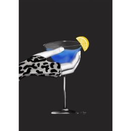 Art Prints -Drink This (Color: Gray, Country of Manufacture: United States, Material: Paper)