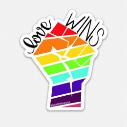 Love Wins Sticker (Color: Bazaar, Country of Manufacture: United States, Material: Vinyl)