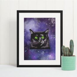 Galaxy Cat Wall Art Print (AKA: Space Pepper) (Color: Bazaar, Country of Manufacture: United States, Material: Paper)