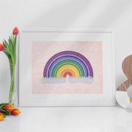 Rainbow Wall Art Print (Country of Manufacture: United States)