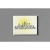 Chicago Skyline with Neighborhoods Wall Art Print