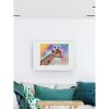 Funky Giraffe Wall Art Print