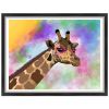 Funky Giraffe Wall Art Print
