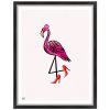 Sassy Flamingo with Heels Wall Art Print