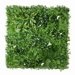 Sample Panel of Artificial Green Wall Vertical Garden (Small Sample) (Color: White, Country of Manufacture: United States)