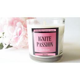 Luxury Fragrance Handmade Natural Soy Candle (Color: Violet, Country of Manufacture: United States, Material: Cotton)