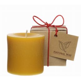 Pure Beeswax Candle (Country of Manufacture: United States, Material: Cotton)