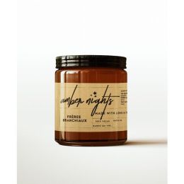 Amber Nights Candle (Color: Amber, Country of Manufacture: United States, Material: Cotton)