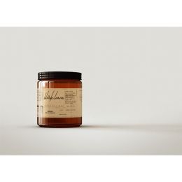 Black Leaves Candle (Color: Black, Country of Manufacture: United States, Material: Cotton)