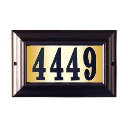 Edgewood "Do It Yourself Kit" Lighted Address Plaque (Color: Copper, Country of Manufacture: United States, Material: Aluminum)