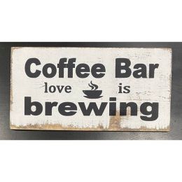 Coffee Bar Love Is Brewing (Color: coffee, Country of Manufacture: United States)