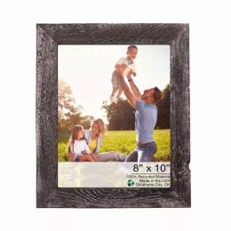 12"x13" Rustic Smoky Black Picture Frame (Color: Black, Country of Manufacture: United States, Material: Wood)