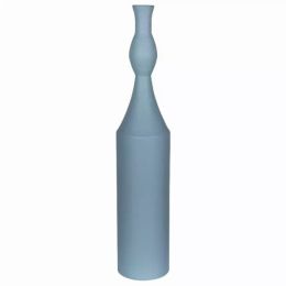 Contemporary Metal Decorative Vase (Color: Blue, Country of Manufacture: United States, Material: Metal)