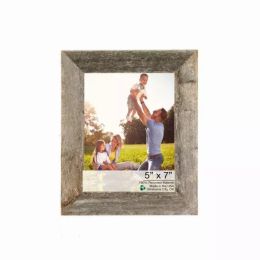 5" x 7" Natural Weathered Gray Picture Frame (Color: Gray, Country of Manufacture: United States, Material: Wood)