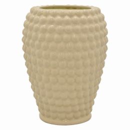 Plutus Brands Ceramic Vase in Colored Porcelain (Color: White, Country of Manufacture: United States, Material: Porcelain)
