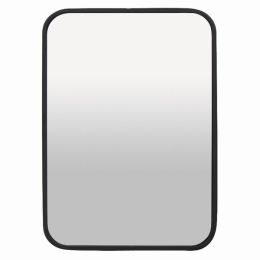Plutus Brands Wall Mirror Decoration in Colored Metal (Color: Black, Country of Manufacture: United States, Material: Metal)