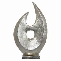 Plutus Brands Metal Sculpture (Color: Silver, Country of Manufacture: United States, Material: Metal)