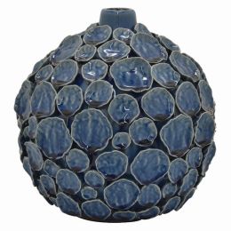 Plutus Brands Vase in Colored Porcelain (Color: Blue, Country of Manufacture: United States, Material: Porcelain)