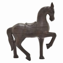 Plutus Brands Horse Figurine in Colored Resin (Country of Manufacture: United States, Material: Resin)