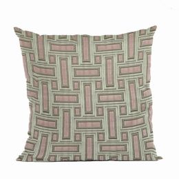 Plutus Stony Cut Velvet, Some Sparkle To It Luxury Throw Pillow (Color: Pink, Country of Manufacture: United States, Material: Polyester)