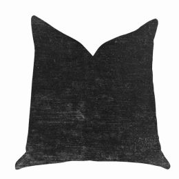Plutus Velvet Throw Pillow (Color: Black, Country of Manufacture: United States, Material: Polyester)