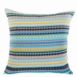 Plutus Handmade Luxury Pillow (Color: Turquoise, Country of Manufacture: United States, Material: Polyester)