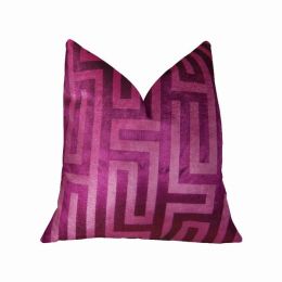 Plutus Handmade Luxury Pillow (Color: Fuchsia, Country of Manufacture: United States, Material: Polyester)