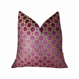 Plutus Handmade Luxury Pillow (Color: Magenta, Country of Manufacture: United States, Material: Polyester)