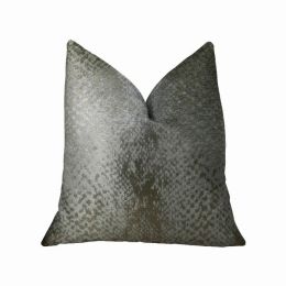 Plutus Handmade Luxury Pillow (Color: Silver, Country of Manufacture: United States, Material: Polyester)