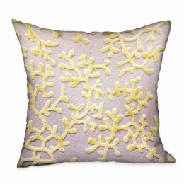 Plutus Floral Luxury Throw Pillow (Color: Cream, Country of Manufacture: United States, Material: Polyester)