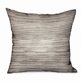 Plutus Luxury Outdoor/Indoor Throw Pillow (Color: Silver, Country of Manufacture: United States)