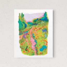 Flower Picking (Color: Charcoal, Country of Manufacture: United States, Material: Paper)